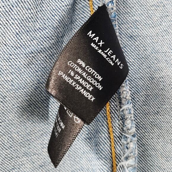 Max Jeans Blue Medium Wash Button-Up Denim Jean Trucker Jacket Women's Size S - Picture 8 of 9
